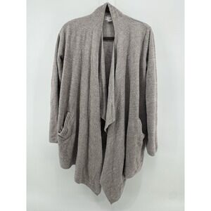 Barefoot Dreams CozyChic Lite Ribbed IslandWrap Cardigan Beige S\M